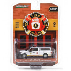 67050E-GRL FORD F-150 пикап с кунгом "Chicago Fire Dept. Aviation Division" (пожарный) 2016, 1:64